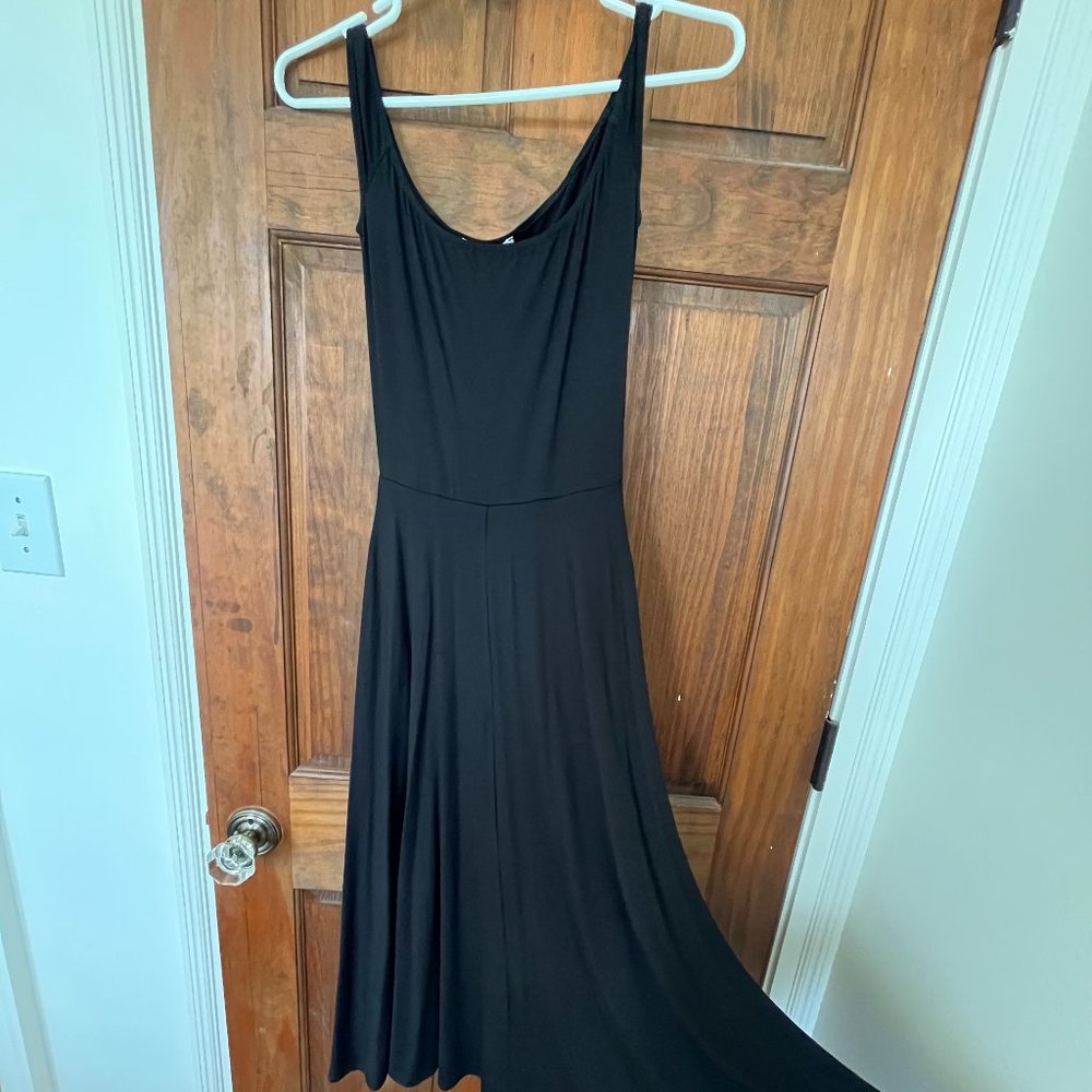 NWOT Reformation black jersey dress XS